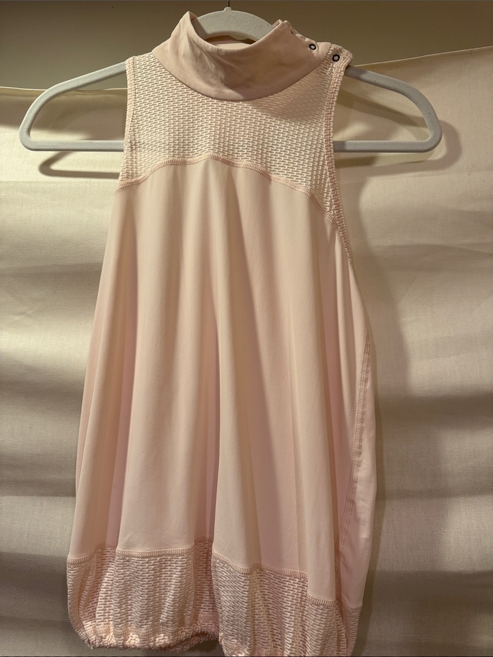 Sweaty Betty Pale Pink High-Neck Tank Size S